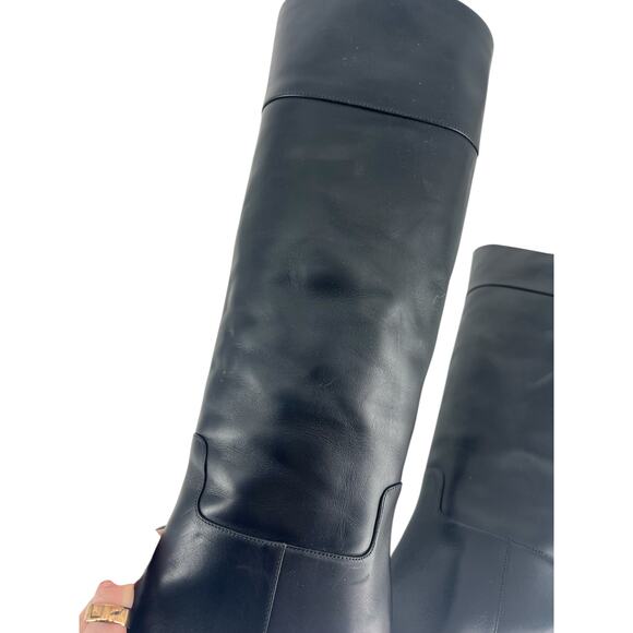 Christian Louboutin Loo Botta 85mm Knee High Boot in Black Calf Leather - Picture 12 of 16